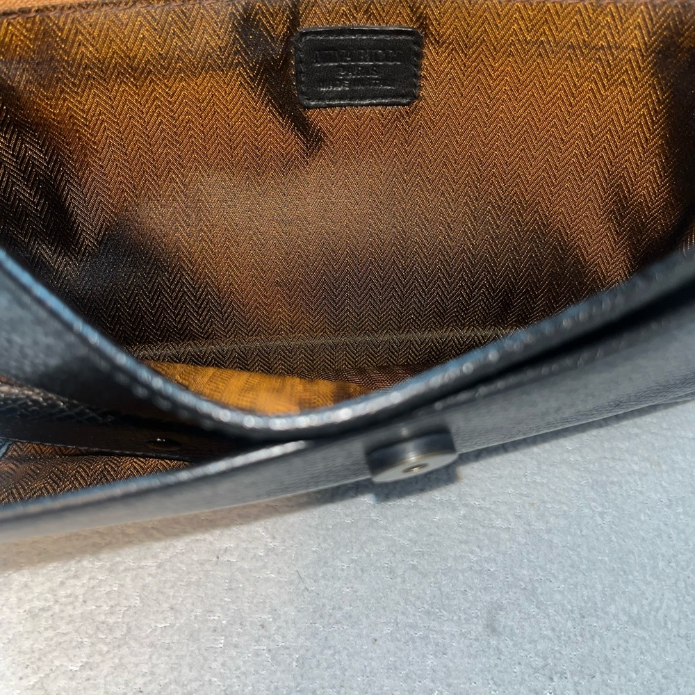 Nina Ricci Black Leather Clutch/Wristlet - Picture 11 of 13